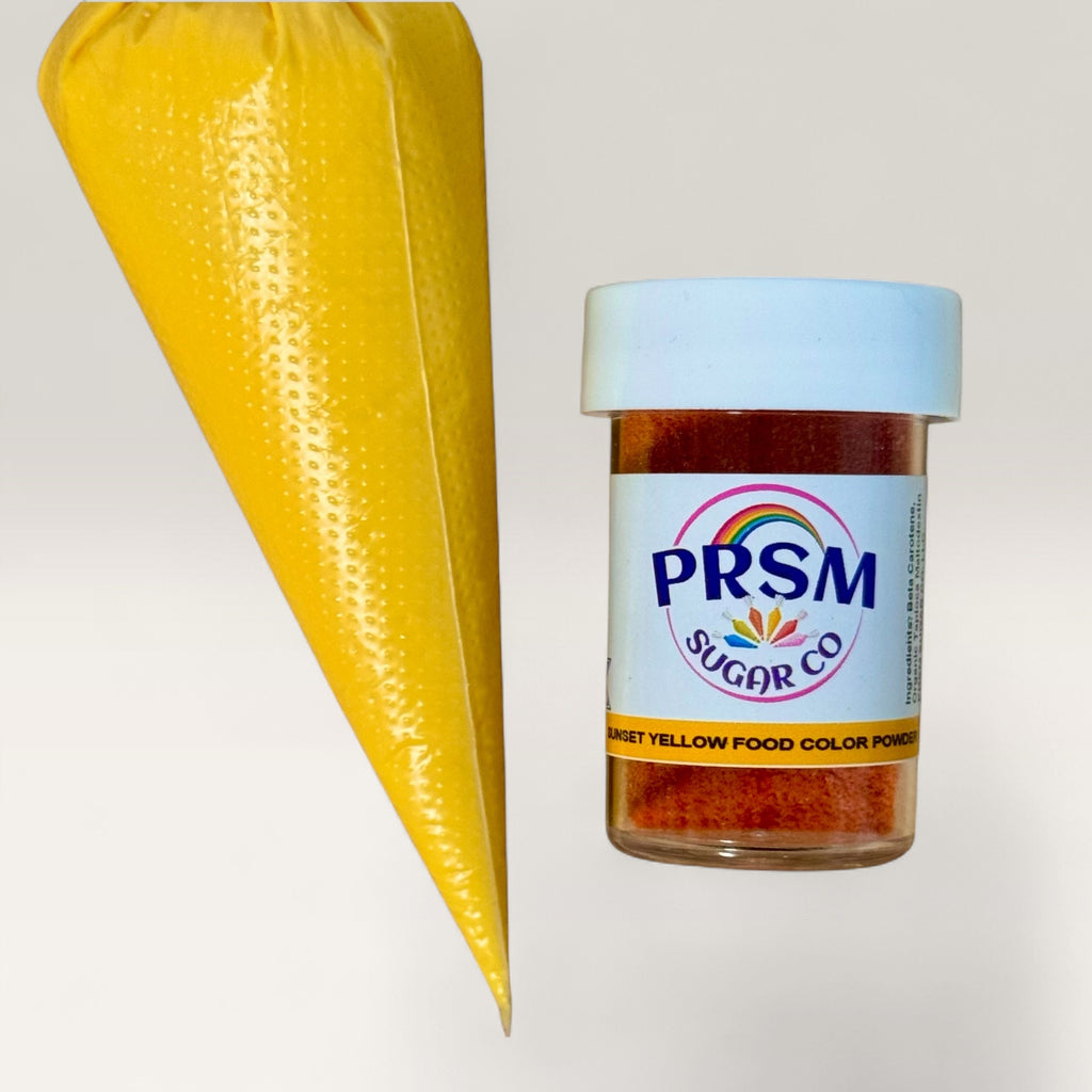 Food Color Yellow Powder Sunset Yellow Food Color Powder – PRSM SUGAR CO. LLC
