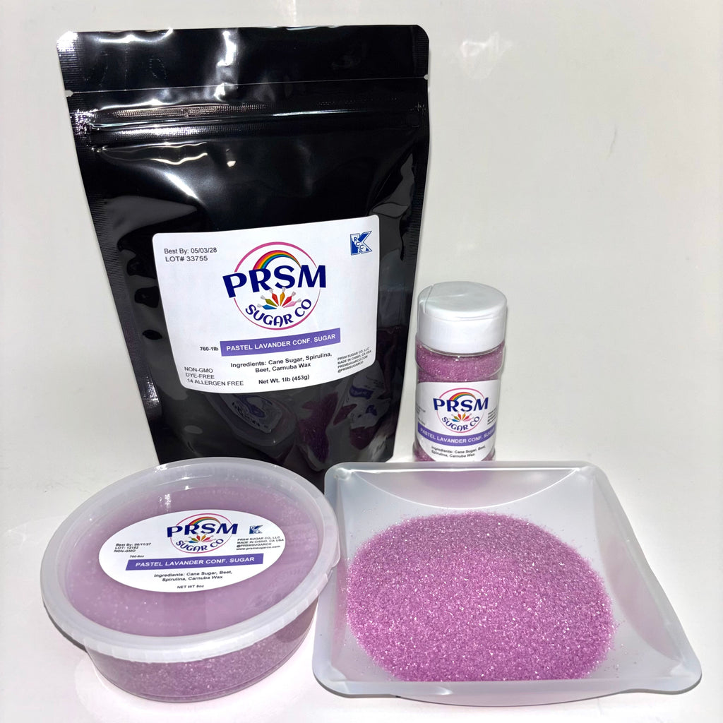 Pastel Lavender Confectioner's Sanding Sugar (Small Crystals)