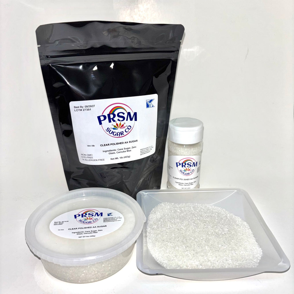 Clear Polished Confectioner's AA Sugar (Large Crystals)