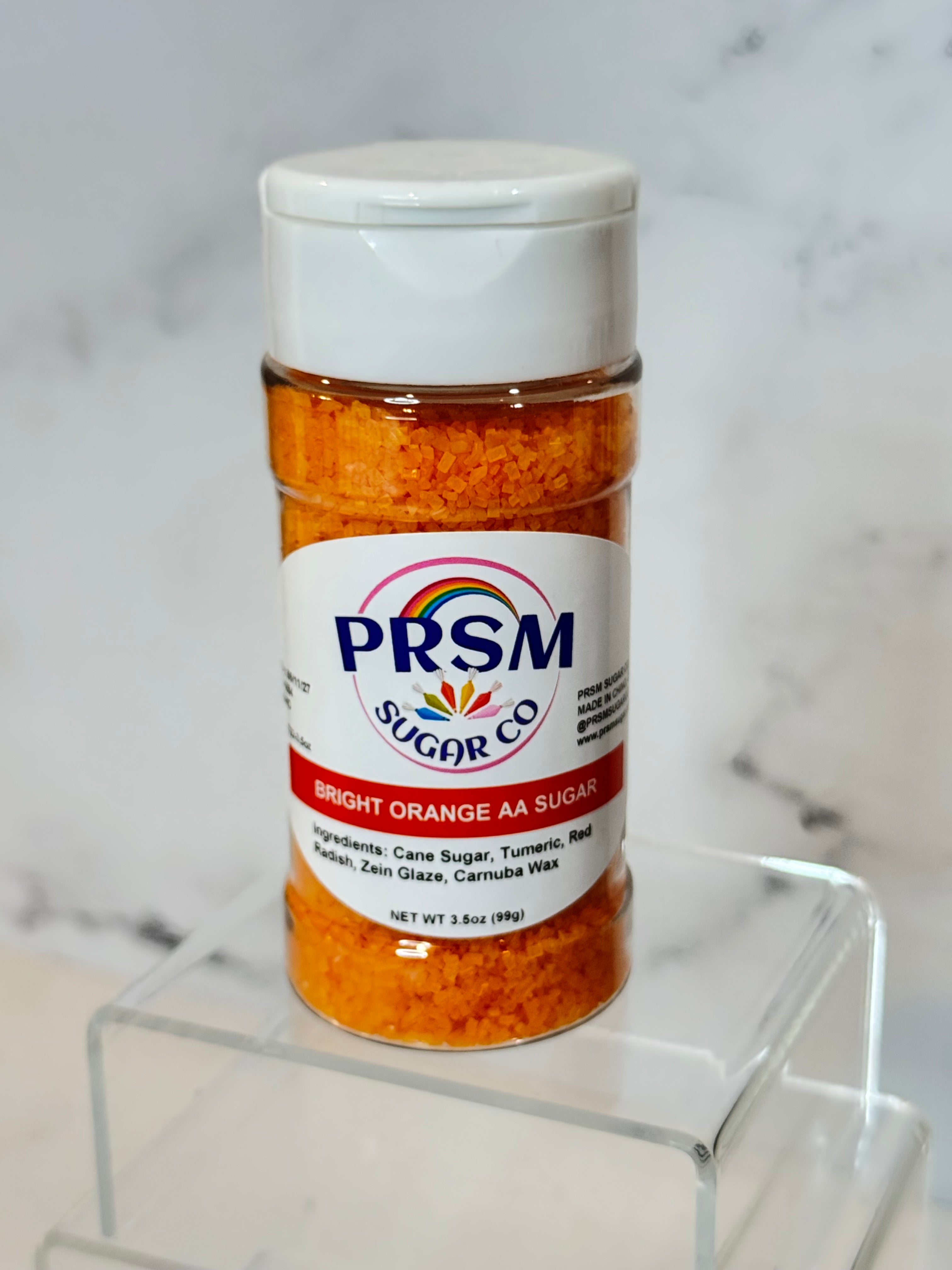 Bright Orange Confectioner's AA Sugar (Large Crystals)