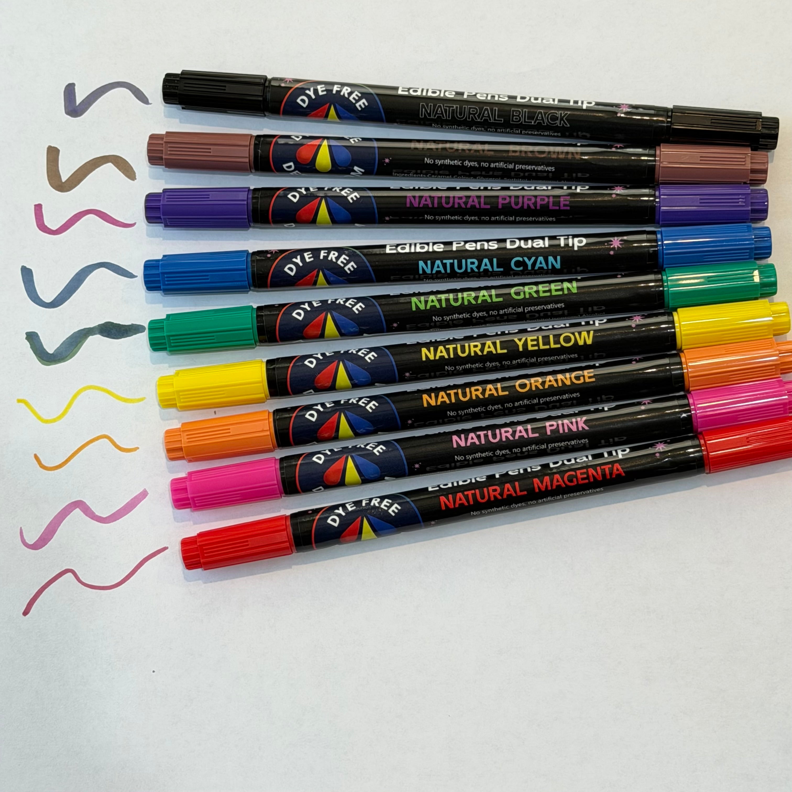 Dye Free Markers 9 Color Set