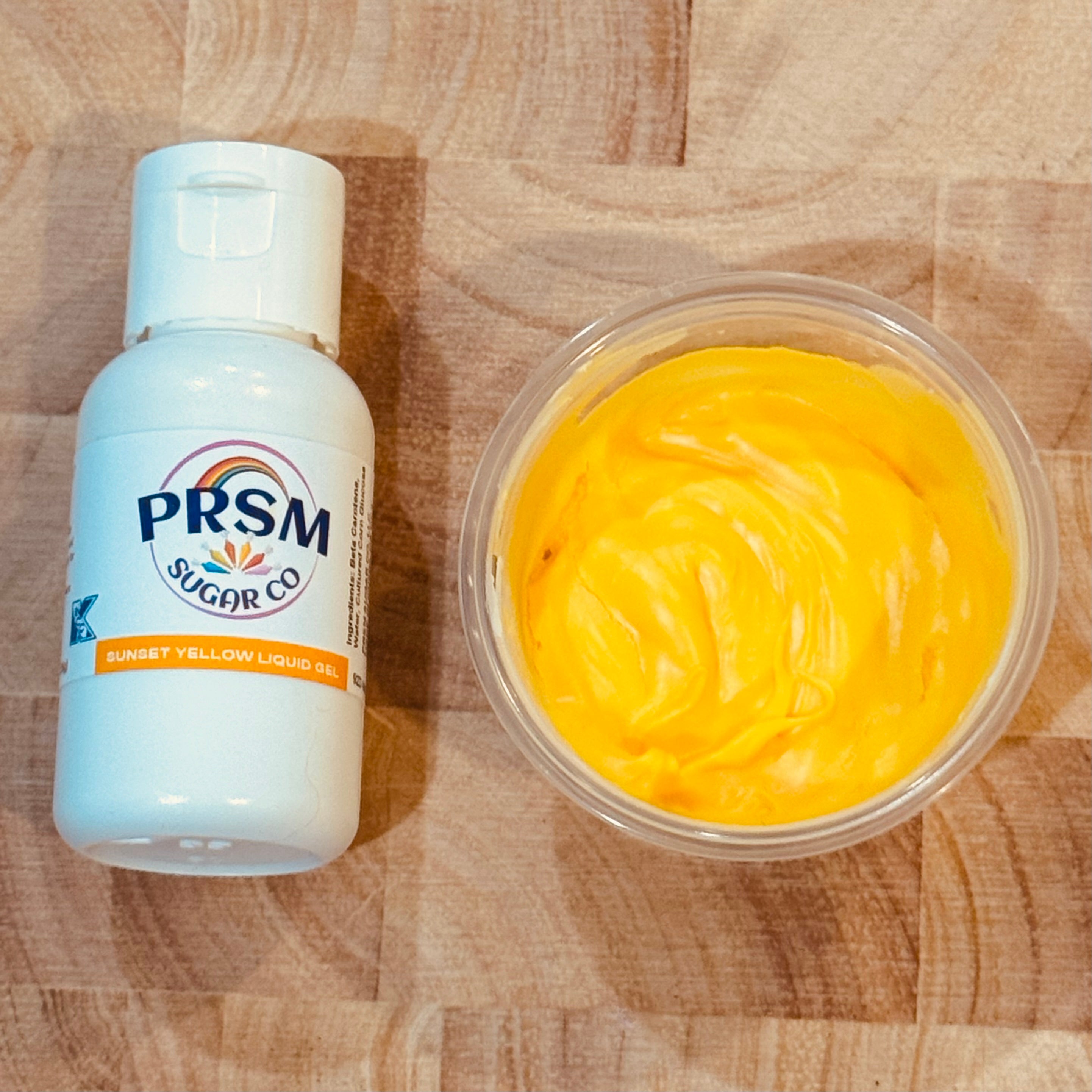 Sunset Yellow Liquid Gel