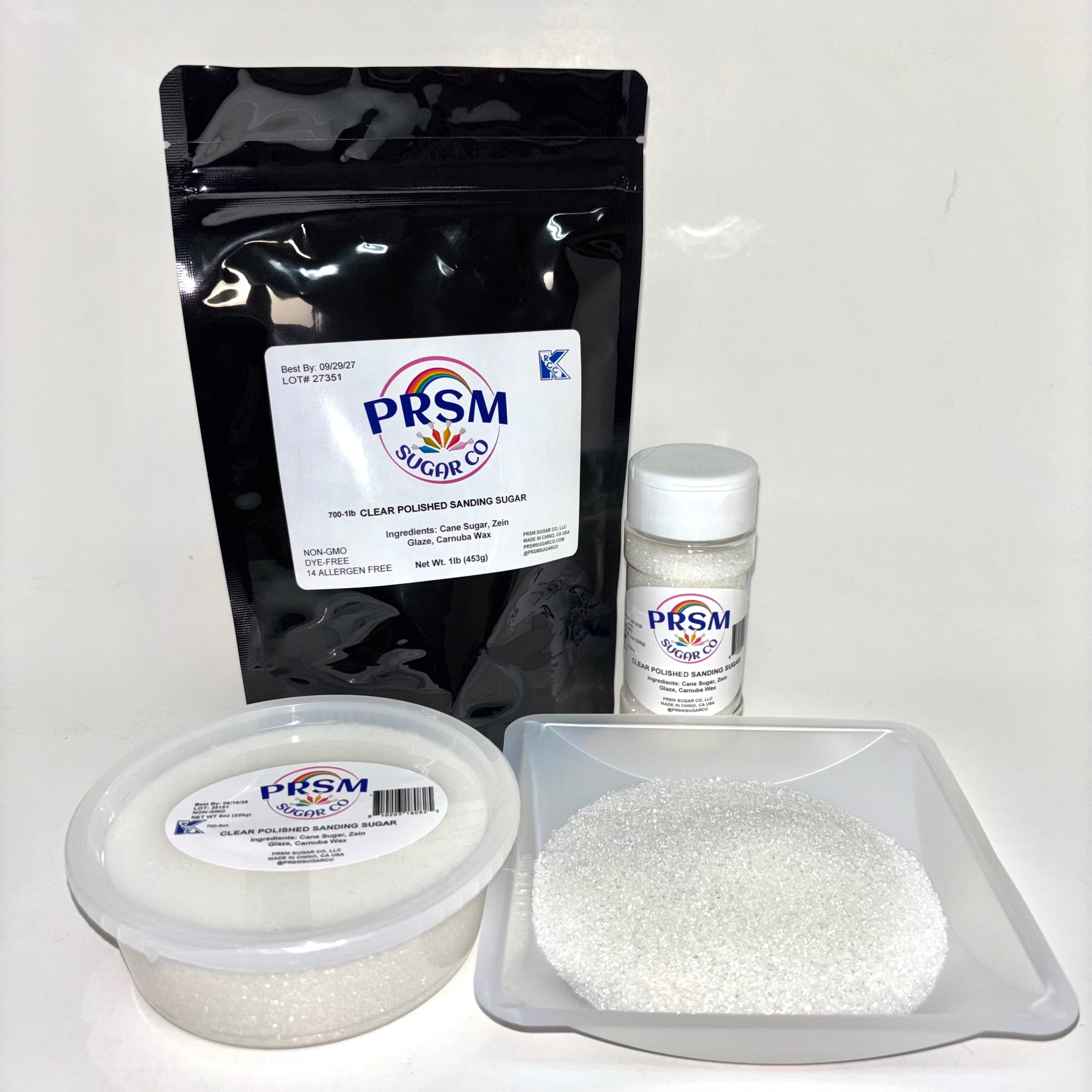 Clear Polished Special Sanding Sugar (Medium Crystals)