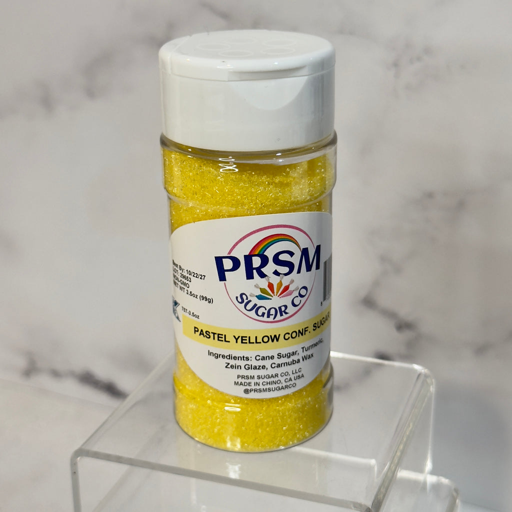 Pastel Yellow Confectioner's Sanding Sugar (Small Crystals)