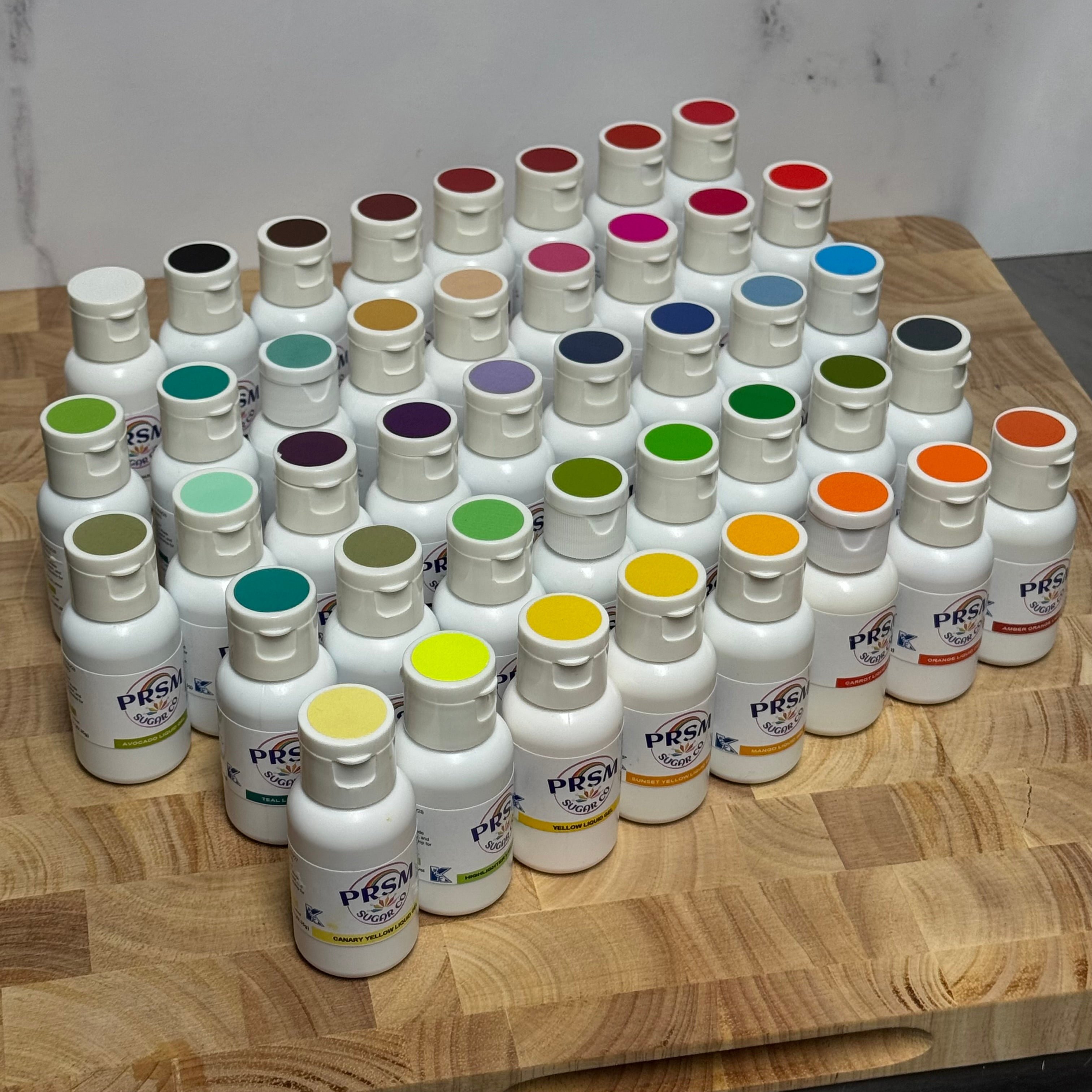 42 Color Dye Free Food Color Liquid Gel Collection