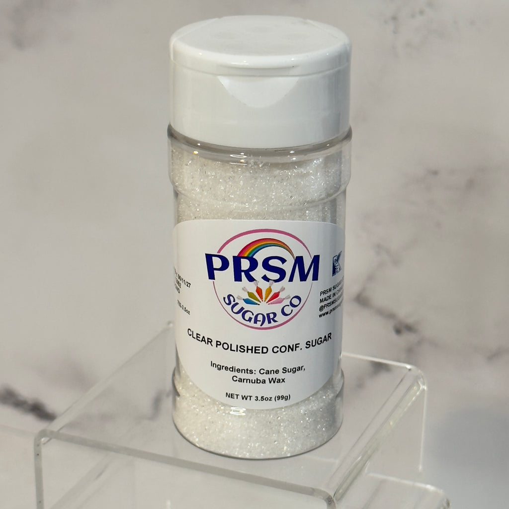 Clear Polished Confectioner's Sanding Sugar (Small Crystals)