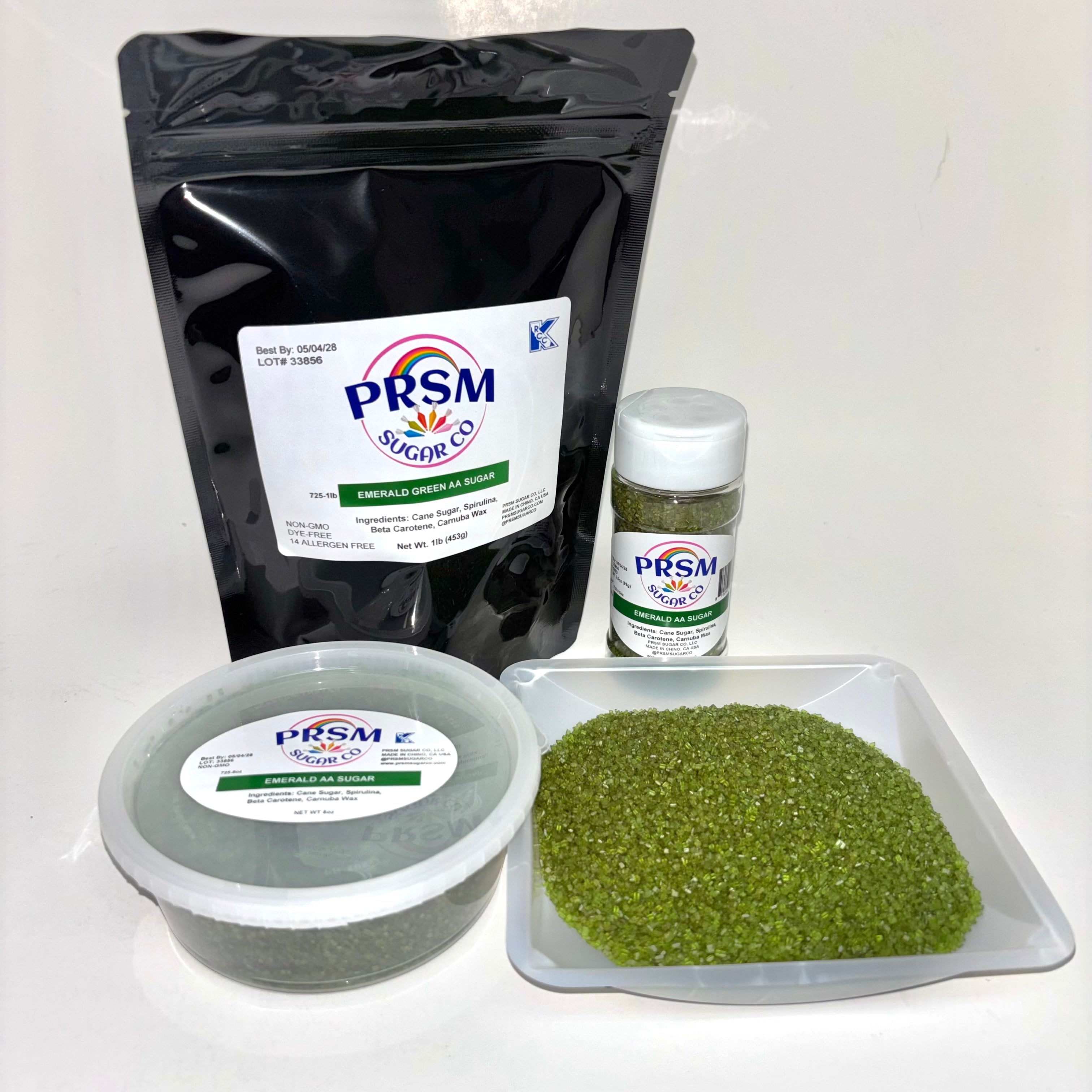 Emerald Green Confectioner's AA Sugar (Large Crystals)