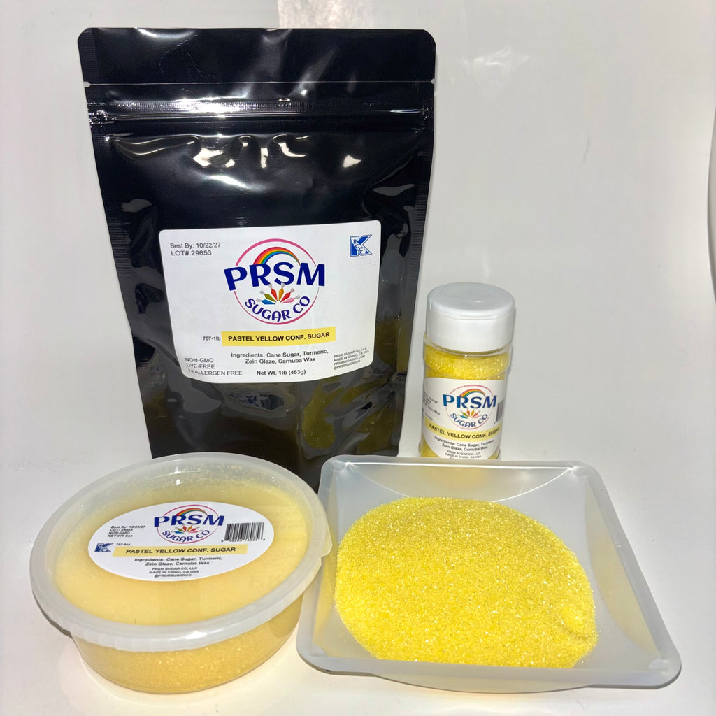 Pastel Yellow Confectioner's Sanding Sugar (Medium Crystals)