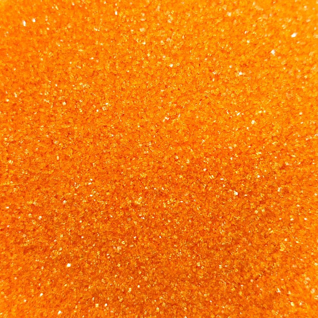 Pastel Orange Confectioner's Sanding Sugar (Small Crystals)