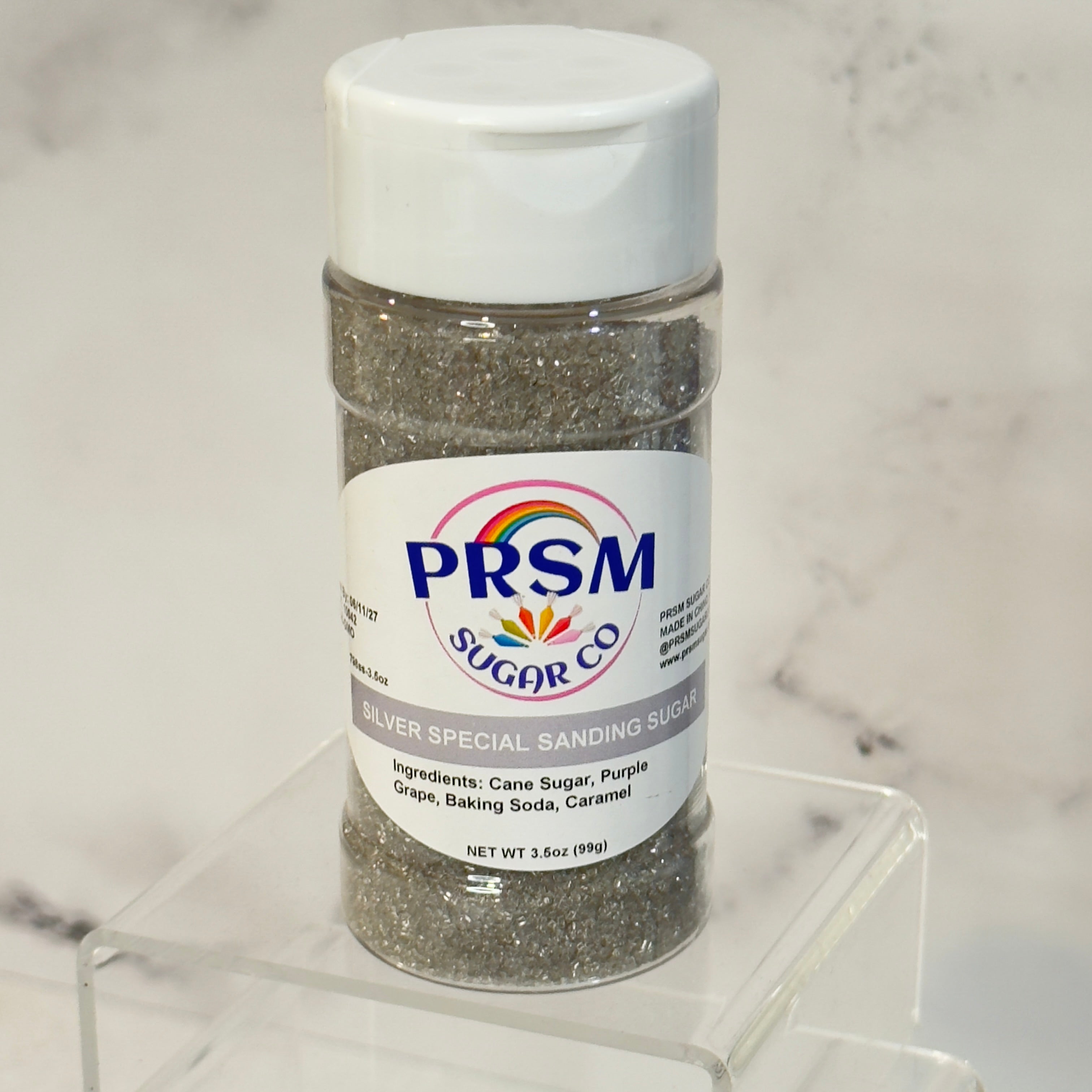 Silver Shine Special Sanding Sugar (Medium Crystals) - 3.5 oz