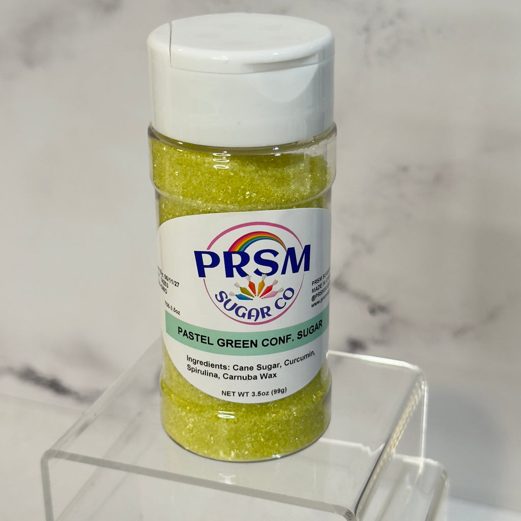 Pastel Green Confectioner's Sanding Sugar (Small Crystals)