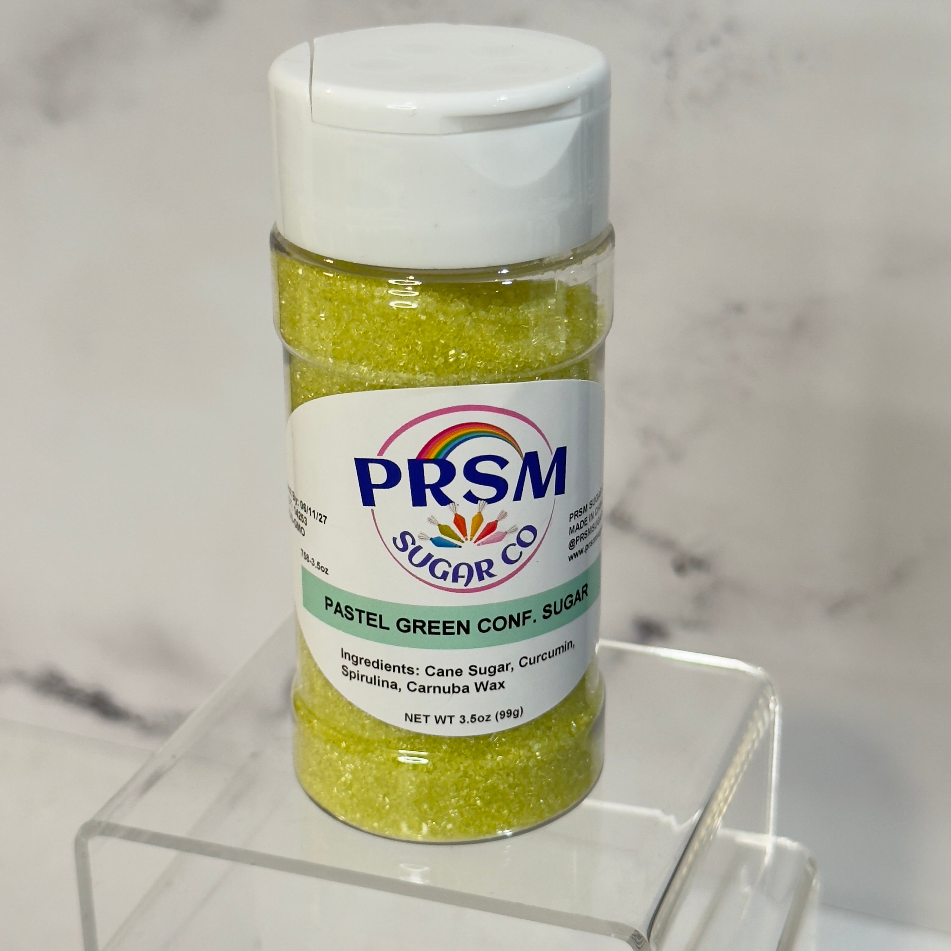 Pastel Green Confectioner's Sanding Sugar (Small Crystals)