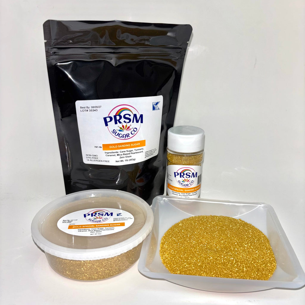 Gold Shine Special Sanding Sugar (Medium Crystals)