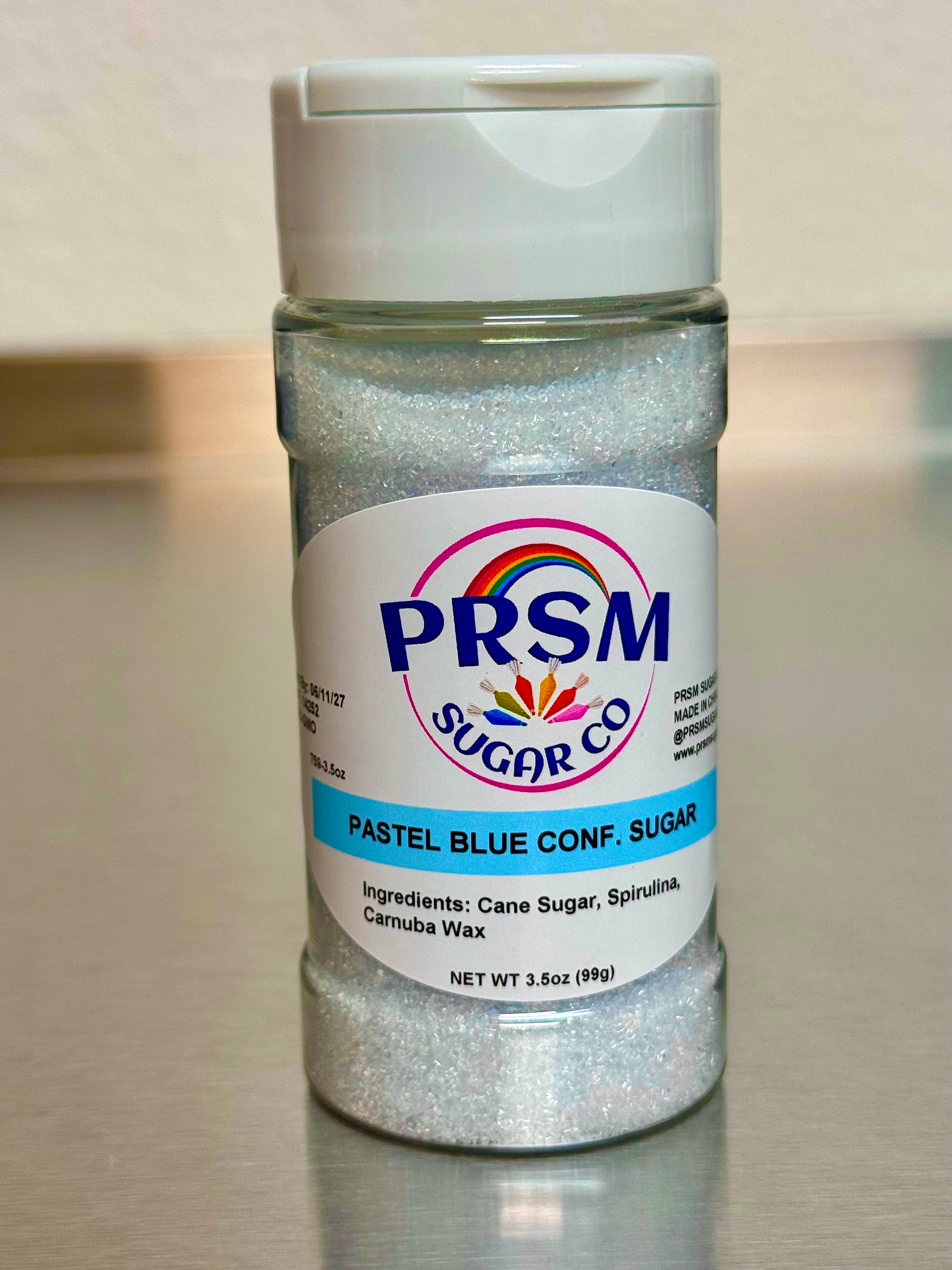 Pastel Blue Confectioner's Sanding Sugar (Small Crystals)