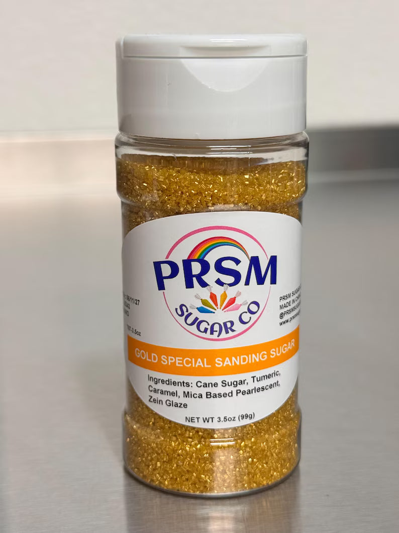 Gold Shine Special Sanding Sugar (Medium Crystals)